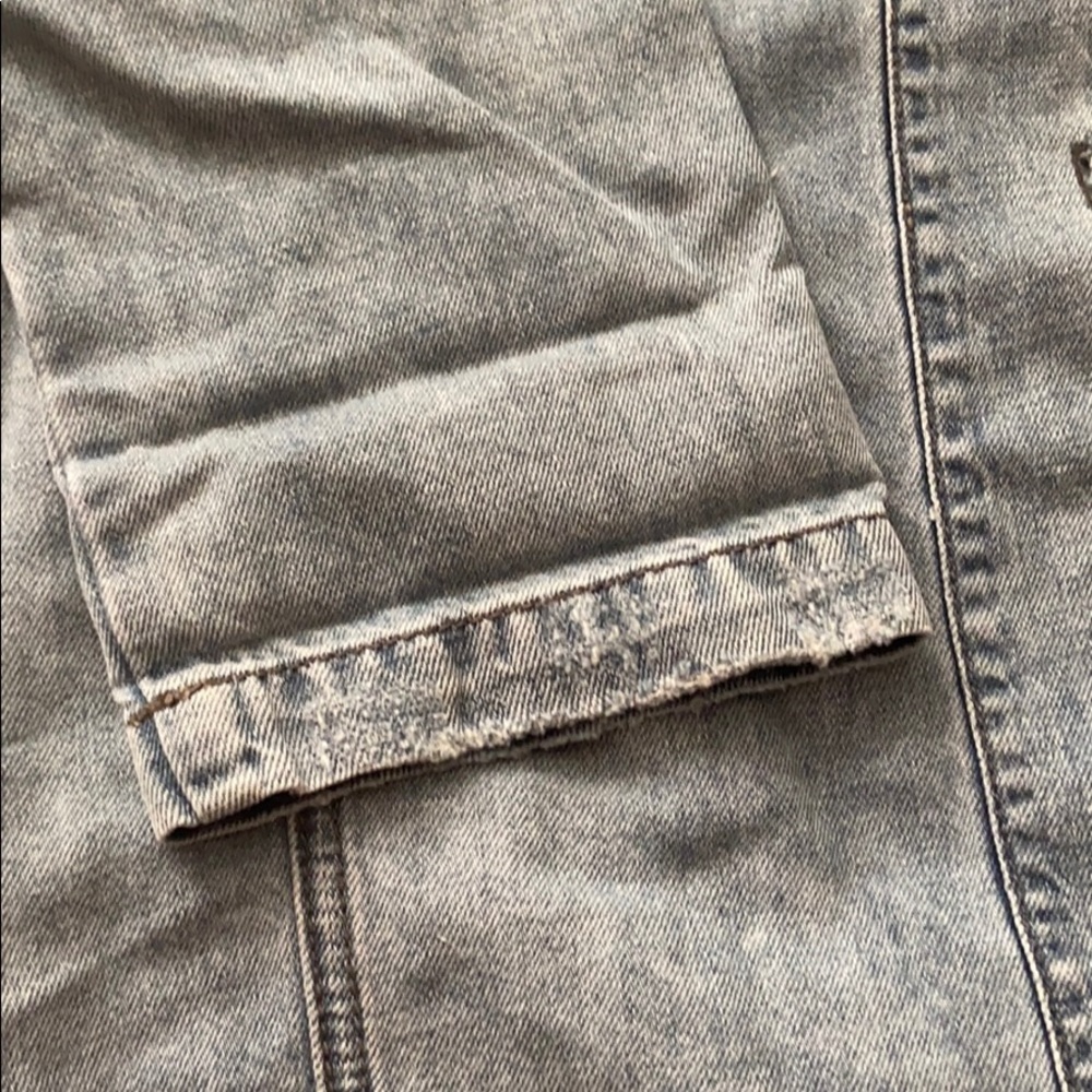 One Teaspoon Button Down Distressed Chambray Top - Picture 15 of 16
